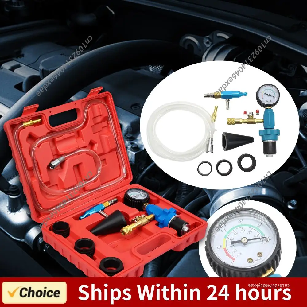 

Radiator Cooling System Vacuum Purge Coolant Refilling Kit Coolant Refill Kit Antifreeze Change Filler Set for Car Van SUV Truck