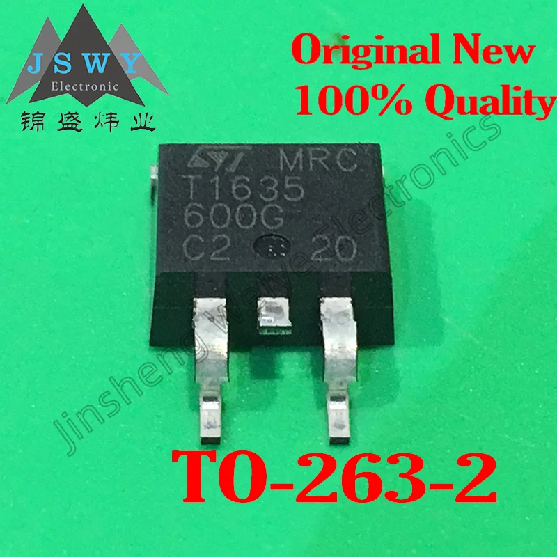 1~100PCS T1635-600G T1635-600G-TR Triac Chip IC SMT TO-263 Quality Assurance Authentic Free Shipping