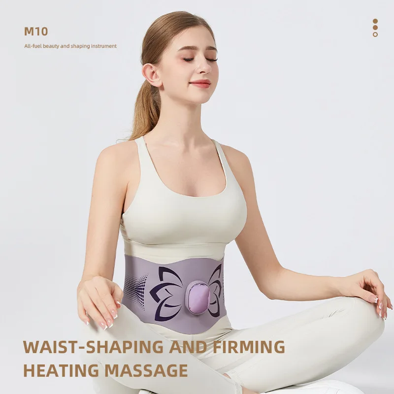

EMS Pulse Hot Compress Massage Belt Full Body Shaping Waist Abdomen Sweat Boosting Womb Warming Fitness Massager