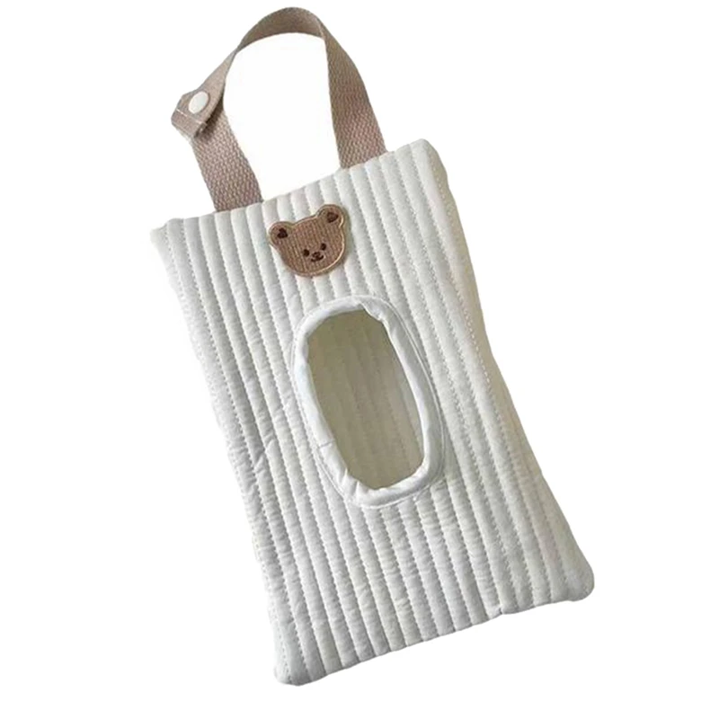 Flip-Top Tissue Box Cartoon Animal Wet Wipes Box Car Hanging Bag Tissue Rack Storage Hanging Box