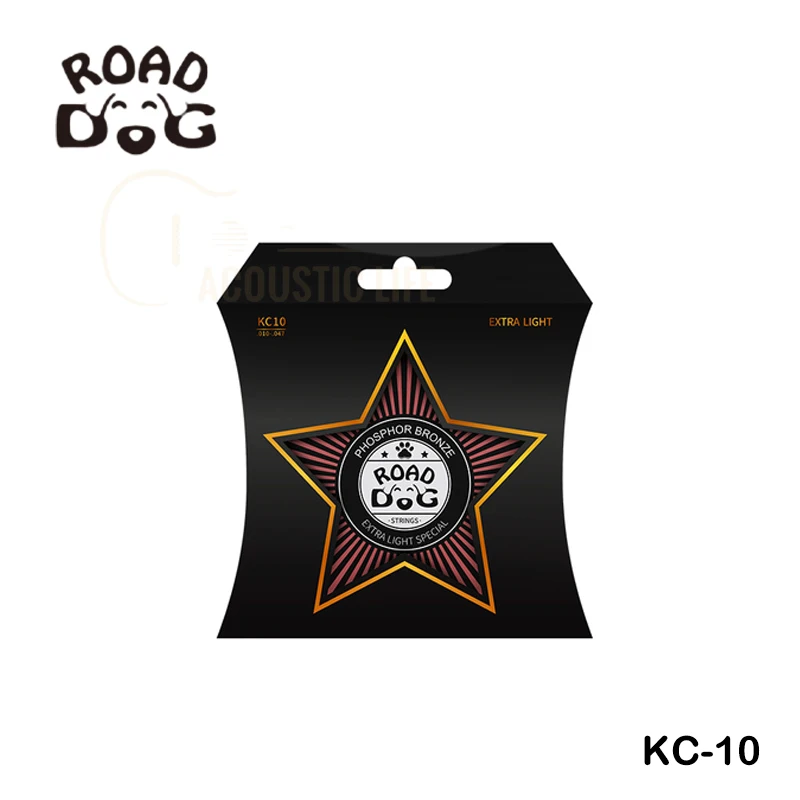 Road Dog New PVD ionic Lamination Process Acoustic Guitar Strings KC-10 KC-11 KC-12