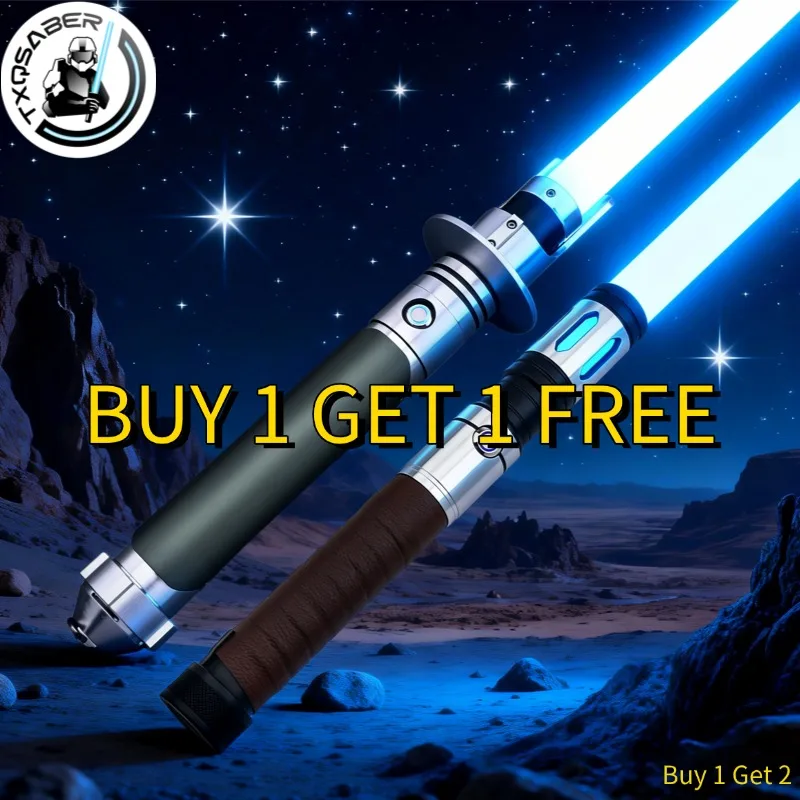 

Световой меч TXQSABER Kanan Jarrus SE для тяжелых дуэлей, с изменением цвета, металлической рукоятью, плавным движением, эффектом бластера, для косплея Джедая, лазерный меч-игрушка