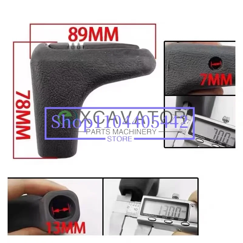 Excavator SK Lonkin Sunward Walking 1 pair of Travel Grip Rubber For Handle Push Rod Glue XCMG 60/65/70/80/150/215