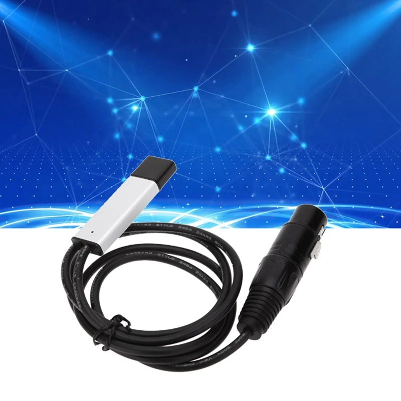 Konsol pencahayaan komputer USB-DMX512, multi-fungsi gaya bebas pengontrol peredupan panggung pernikahan tahan lama mudah digunakan