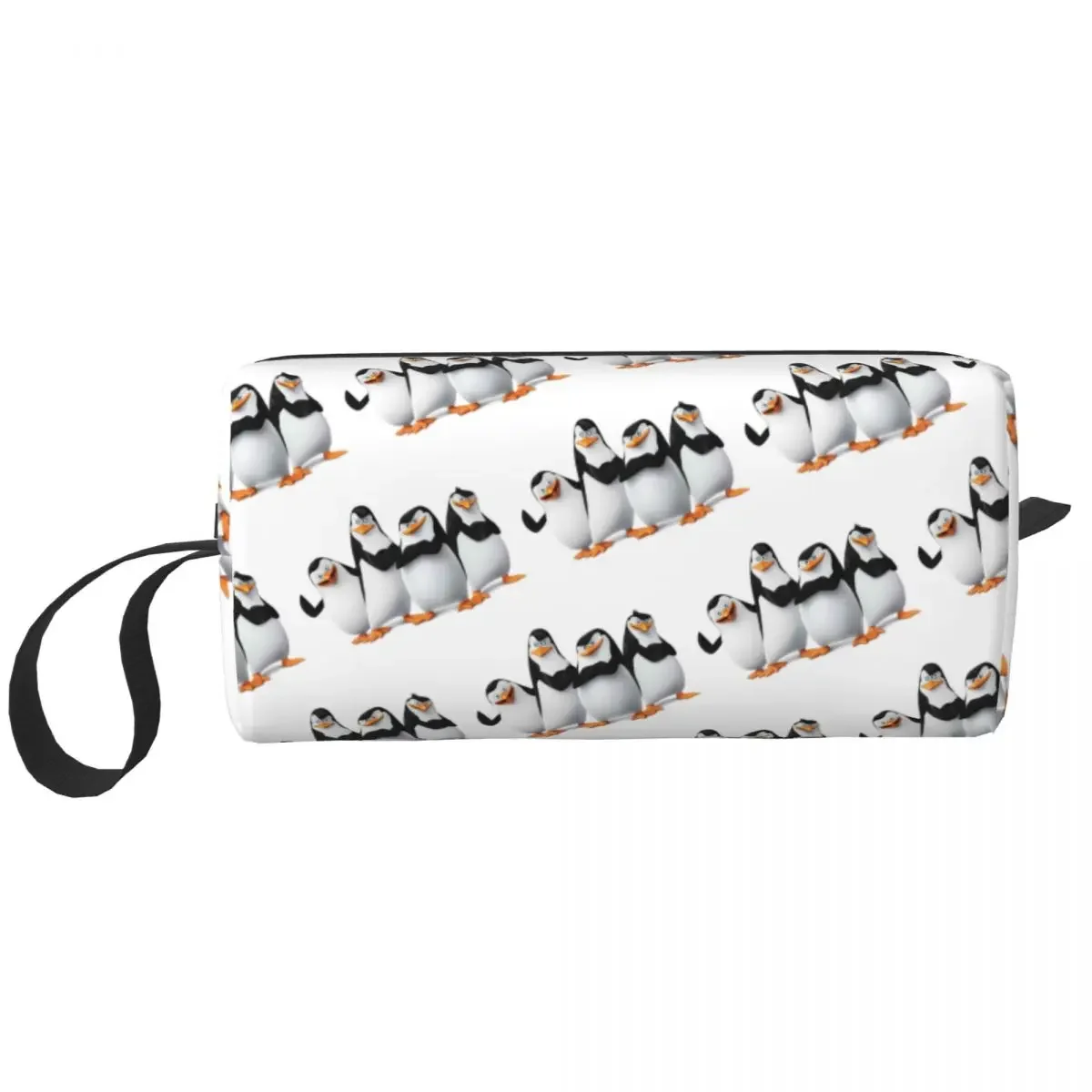 Pose Penguins Of Madagascar Makeup Bag Cosmetic Organizer Storage Dopp Kit Toiletry Cosmetic Bag for Women Beauty Travel