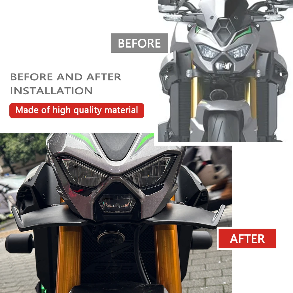 Seitenspoiler Für Z900 SE 2025/2026 – Carbon-Fiber-Optik, Aerodynamischer Windabweiser, Erhöht Abtrieb – Inkl. Montagematerial