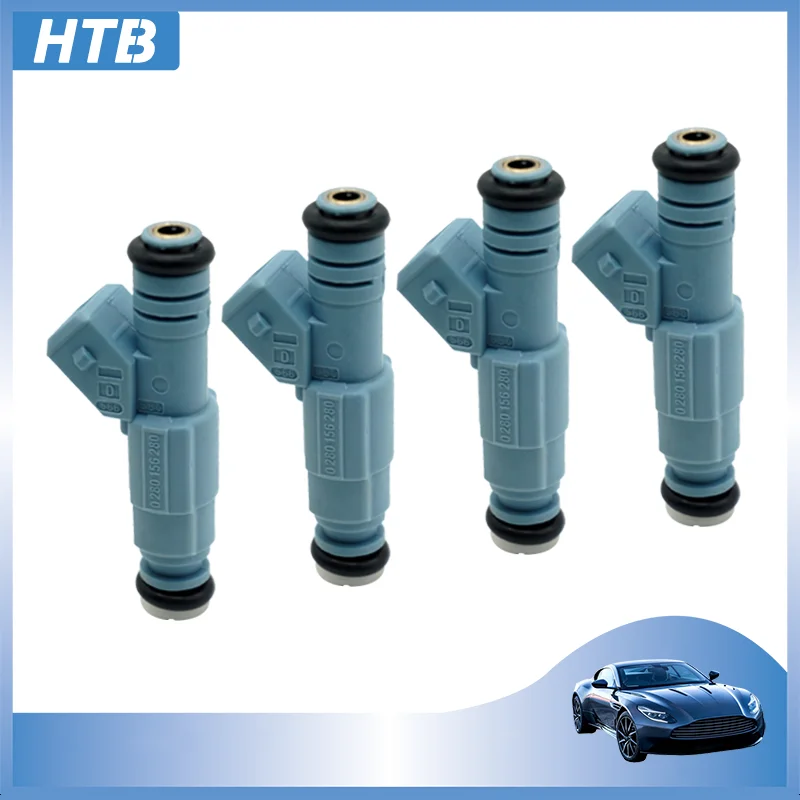 

HTB 4PCS Fuel Injectors For VW GM For Opel Astra H ZAFIRA C20LET Z20LET Z20LEH Z20LEL Z20LER VXR 2.0 TURBO 0280156280 55556799