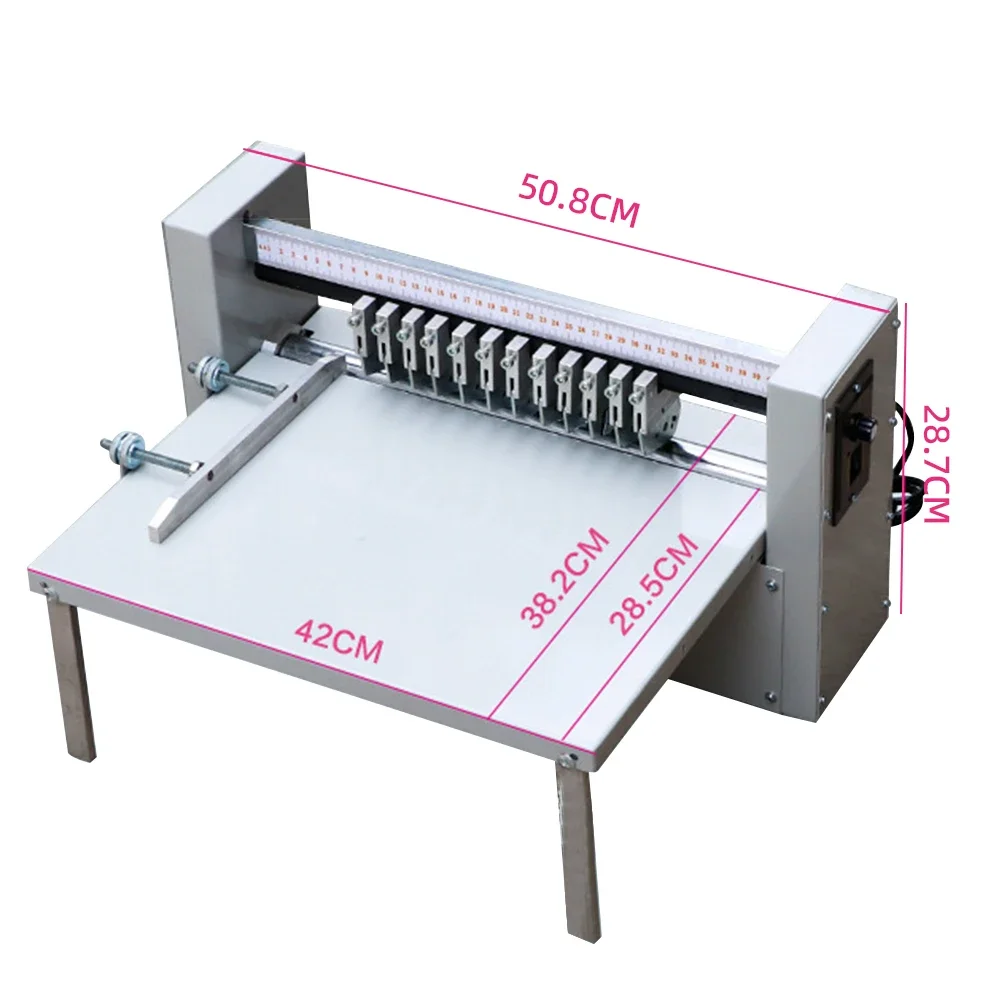 Desktop 400mm electric label cutting machine A4 indentation point line