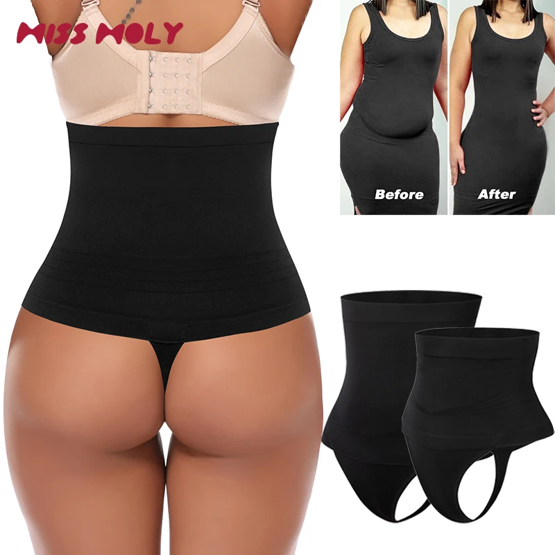 

High Waist Thongs Women Tummy Control Panties Shapewear Slimming Underwear Smooth Belly Shaping Cincher Brief Body Shaper