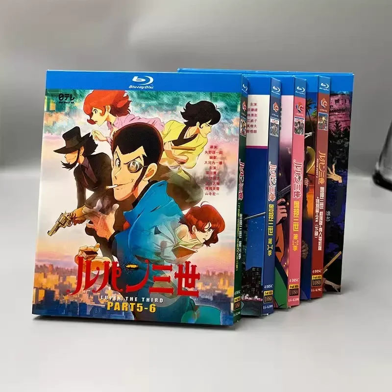BD Blu-ray Disc Japanese Anime Lupin III Seasons 1-6 Theater Version Live Movie Version Special 20 Discs