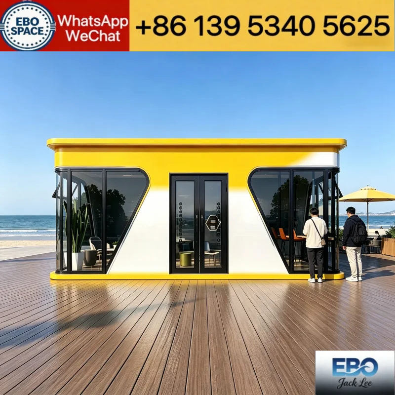 Portable Expand Fold Prefab Container House 40ft Large Space Modular Tiny House For Family Residence