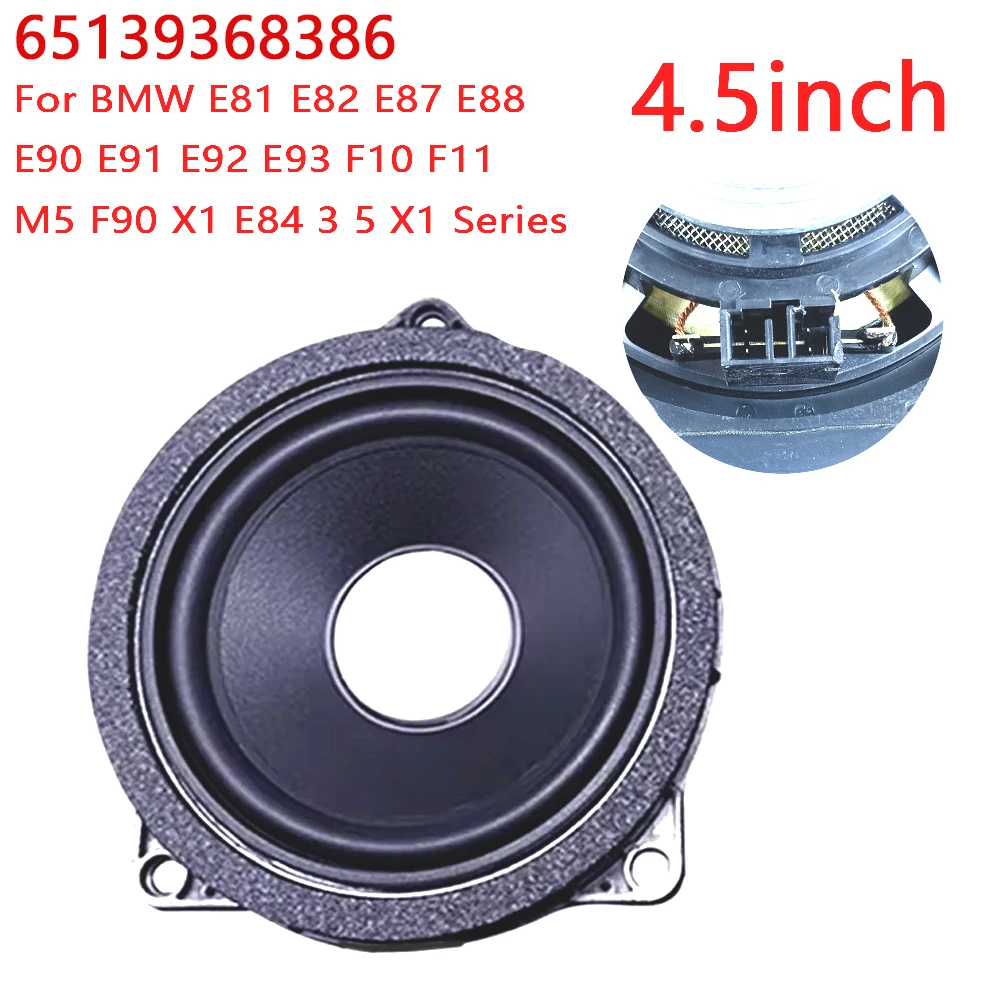 Car Door Midrange Speaker For BMW F30 F10 F11 F32 F34 F01 F02 E90 E60 3 5 7 Series 4.5Inch Car Dashboard Internal Accessories