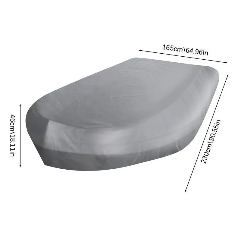 Inflatable Boats Cover Uv Protection Trailerable Boats Cover Fits V-Hull Tri-Hull Runabout Boats Cover Fishing Bass Boats