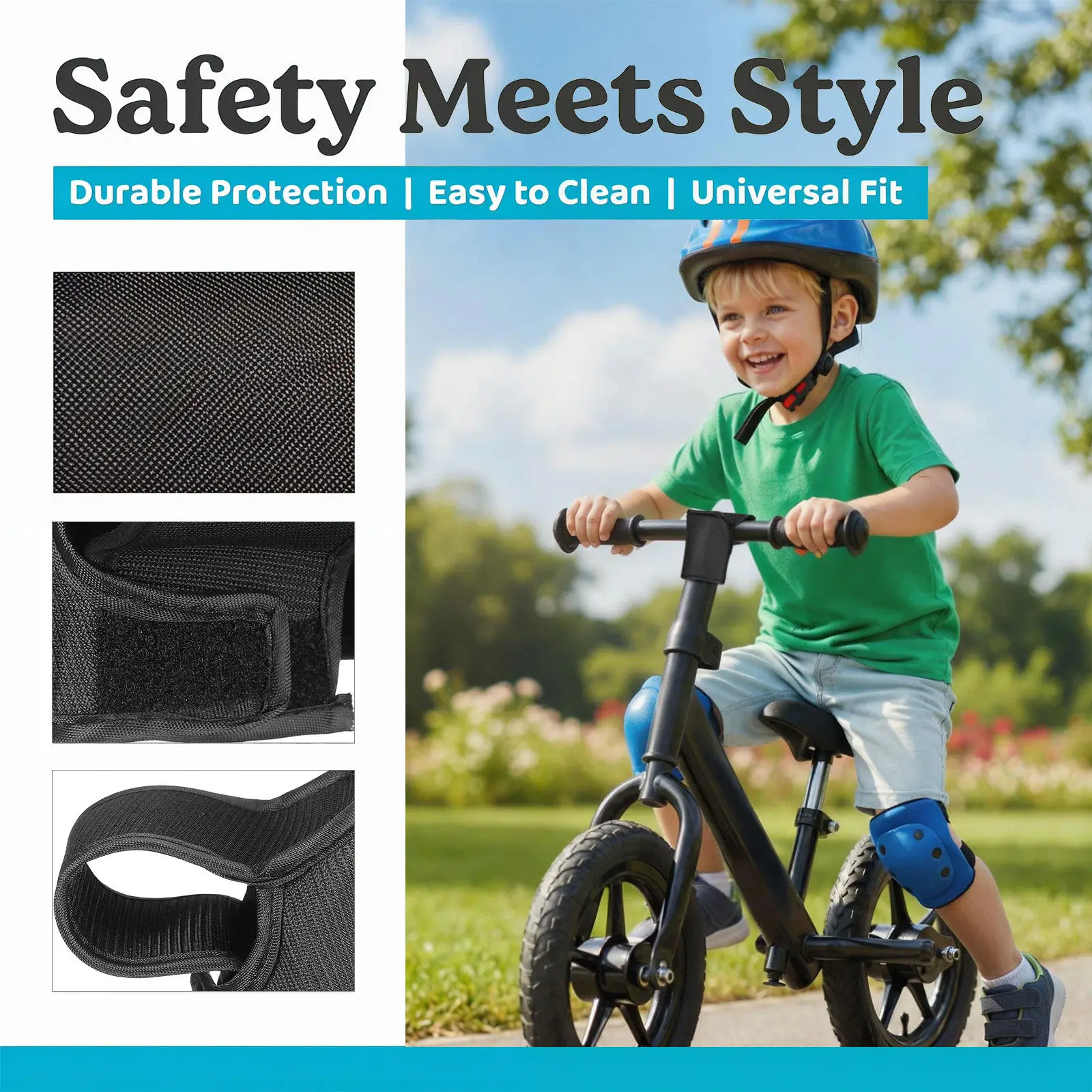 Children's Handlebar Protective Cover Soft Fabric Anti-Collision Chest Pad Universal Fit for Montessori