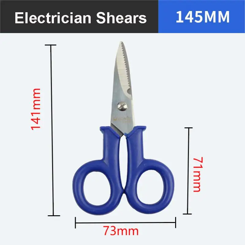 LAOA Stainless Scissors 5.5 Inch Electrician Scissors Stripping Wire Tools Cut Wires Household Shears Tools