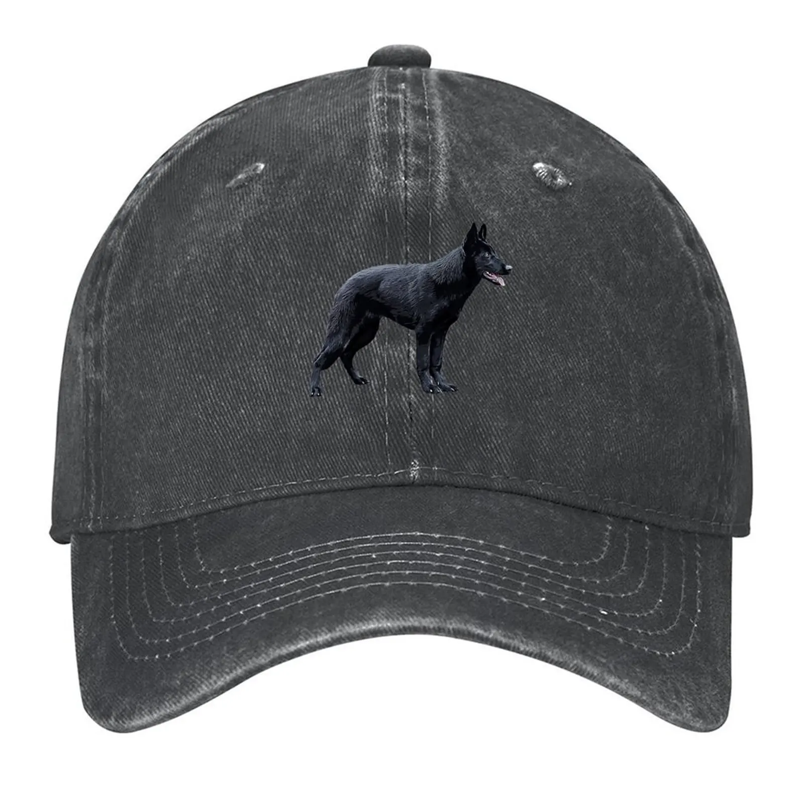

Black German Shepherd GSD Baseball Cap Snapback Cap Luxury Cap cute Hip Hop Woman Hats Men's