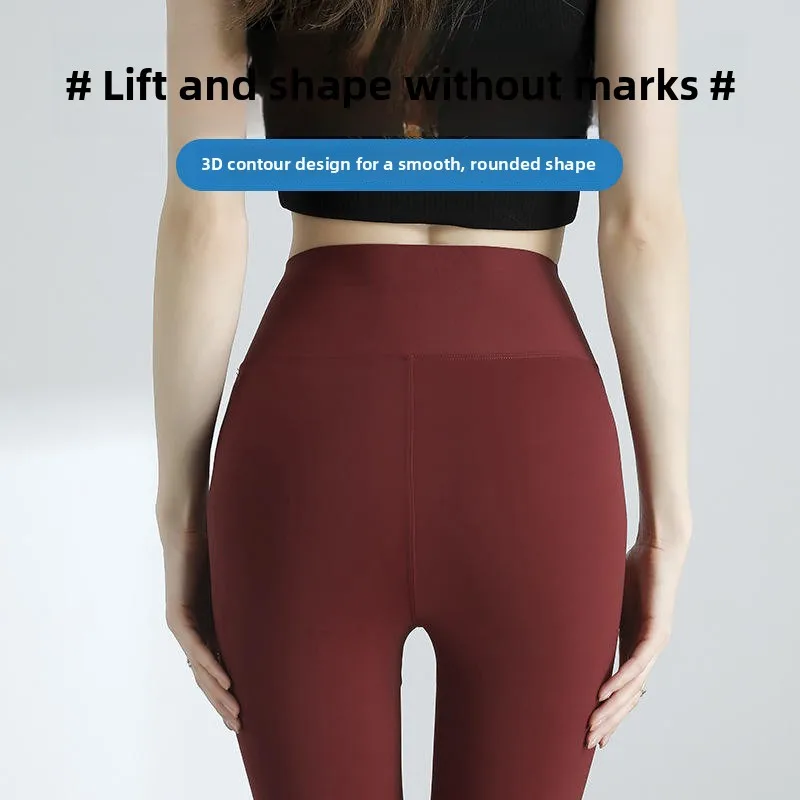 Pantaloni arca da sette piedi a vita alta primavera estate Pantaloni da yoga sportivi sottili da donna Capispalla Pantaloni a strati base dimagranti di grandi dimensioni