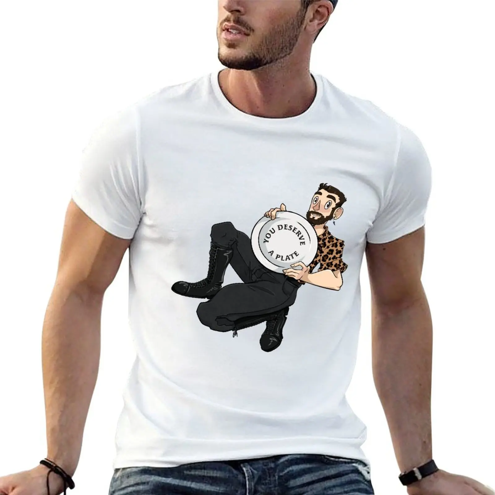 Pulpy Syntax You Deserve A Plate BB T-Shirt T-shirt grande taille qui ne rétrécit pas