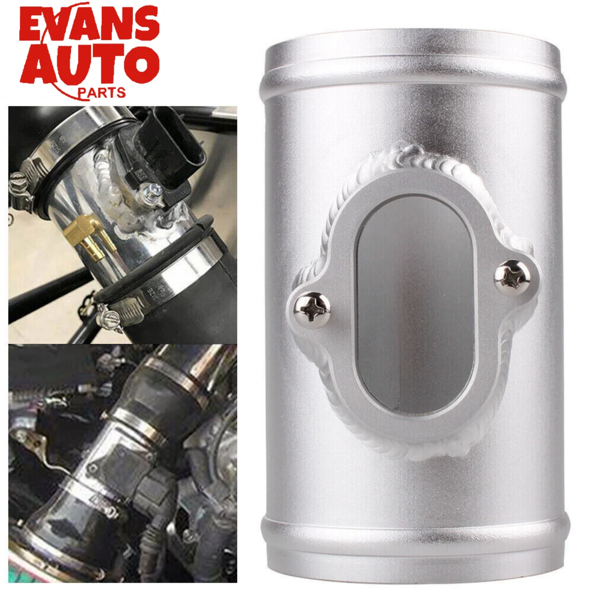 

Mass Air Flow Sensor Mount Adapter for Chevy Cruze Buick Air Flow Meter Flange Base ellipse