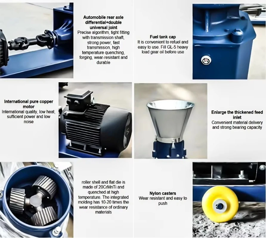 2000kg/h High Efficient Feed Pellet Machine for Farm Farming Poultry Chickens Ducks Geese Sheep Cattle Horses