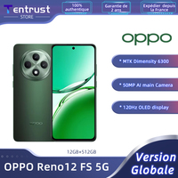 Global Version OPPO Reno12 FS 5G Smartphone MTK Dimensity 6300 6.67-inch 120Hz Display 50MP Main Camera 5000mAh Battery