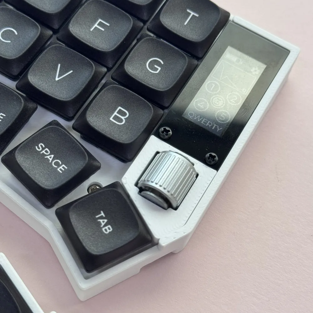 Corne 분할 키보드 키트 사용자 정의 60% Kailh Choc V1 V2 로우 프로파일 키보드 무선 블루투스 ZMK Nice View 롤러 조이스틱 게임