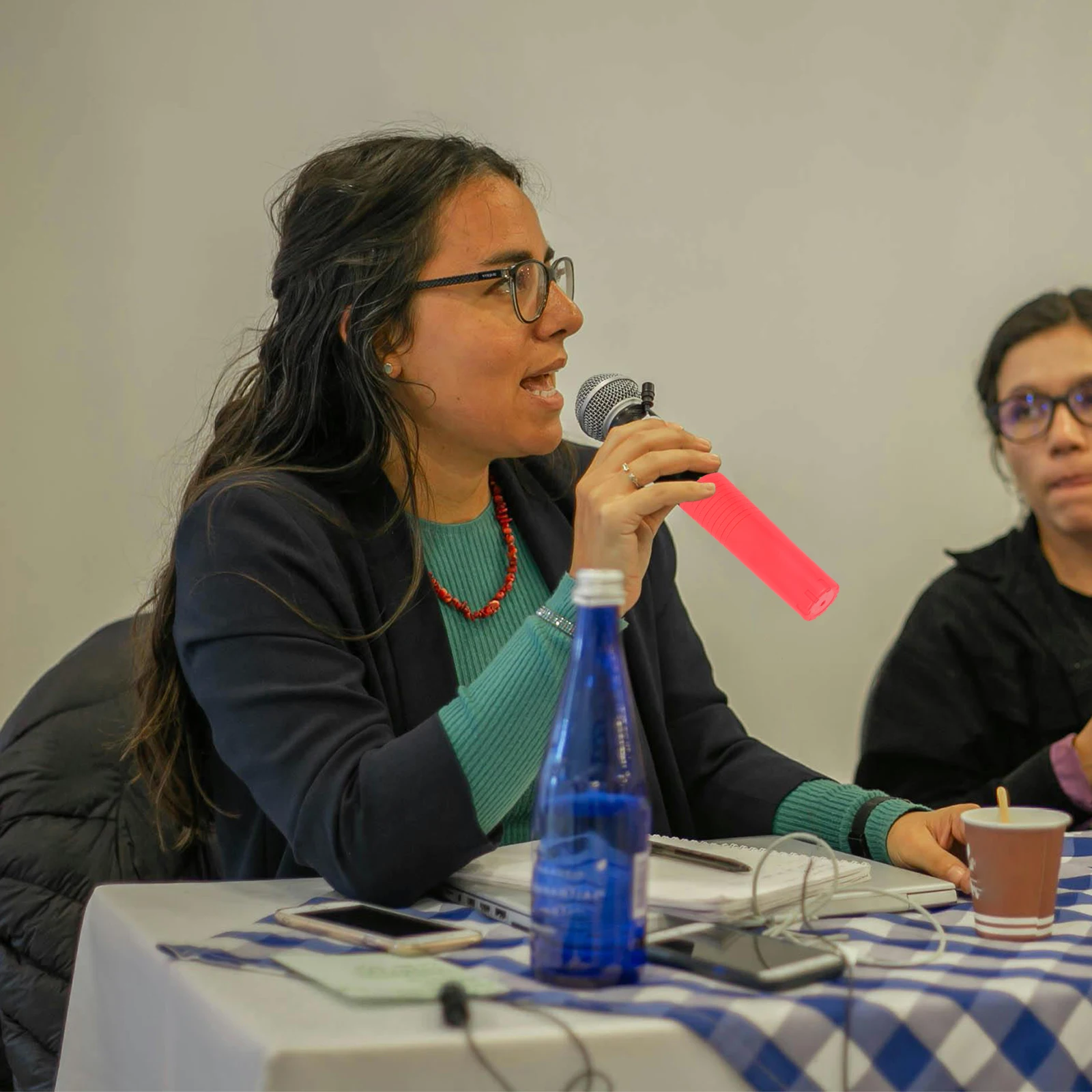 

2 Pcs Microphone Handle Sleeve Hand-held Sleeves Cordless Handheld Cover Accessories Silicone for