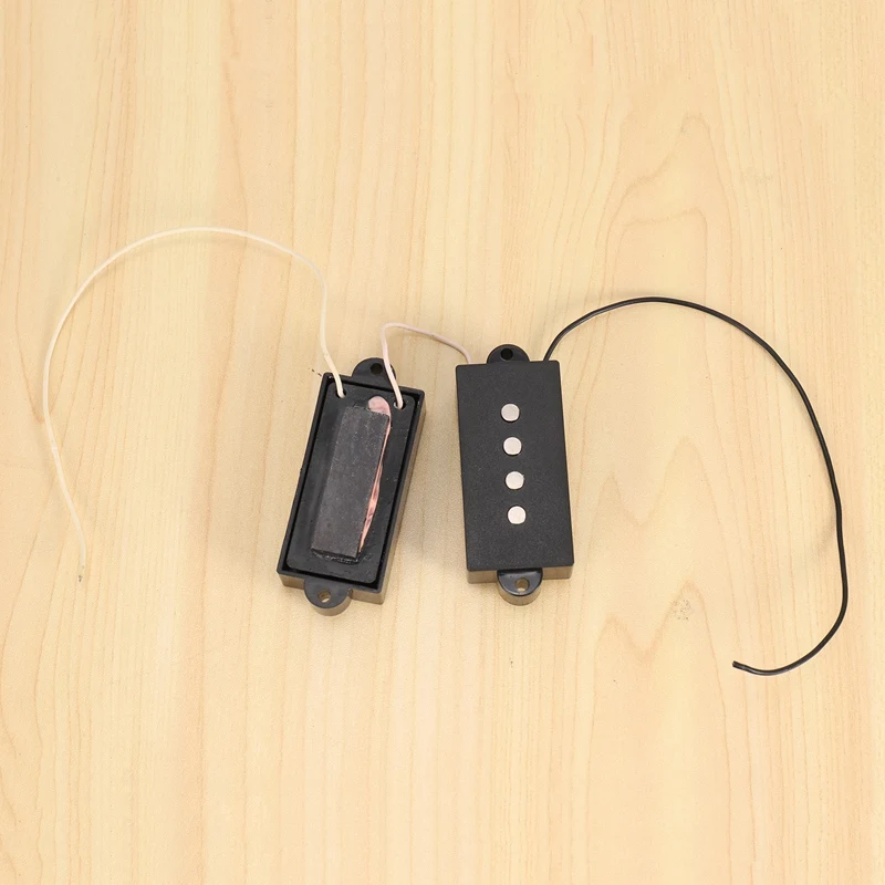 Pb P Bass Pickup Humbucker Pickup For 4 String P Bass Replacement Bass Guitar Part, Black