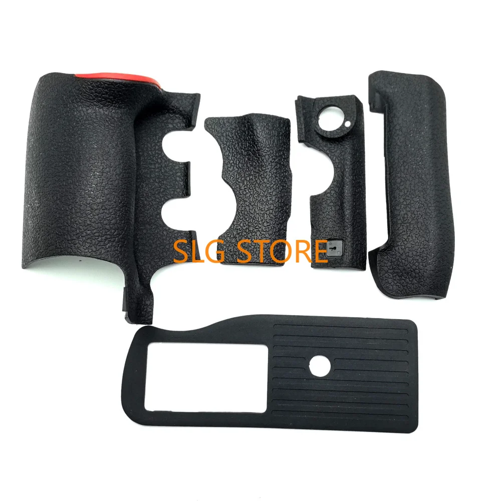 A Set of  New Original for Nikon D4S Body Grip Thumb Side Bottom Card Cover Front Rubber Leather DSLR Camera Repair Part