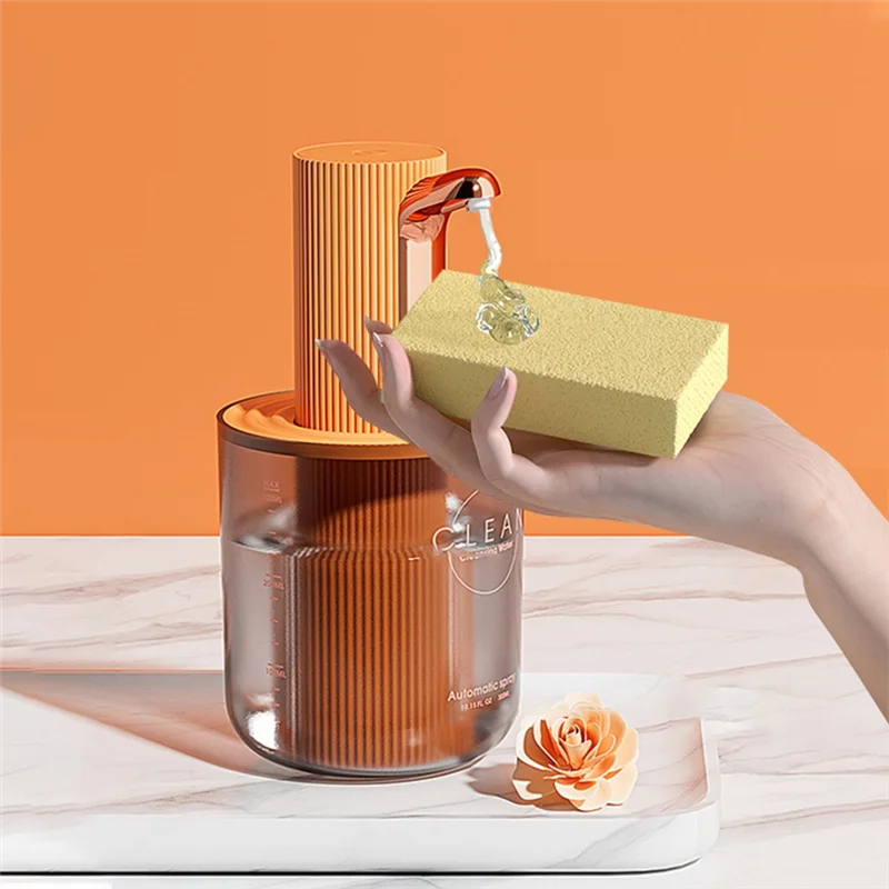 MAKE-Dispensador automático de jabón de espuma de lujo, accesorio de baño inteligente con carga USB y ABS de alta calidad, capacidad de 150-200Ml