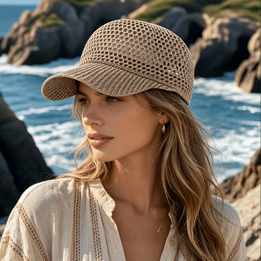 Unisex Adjustable Breathable Mesh Hat Outdoor Fishing Hiking Baseball Cap  Suitable for Beach Outings Festival Celebrations