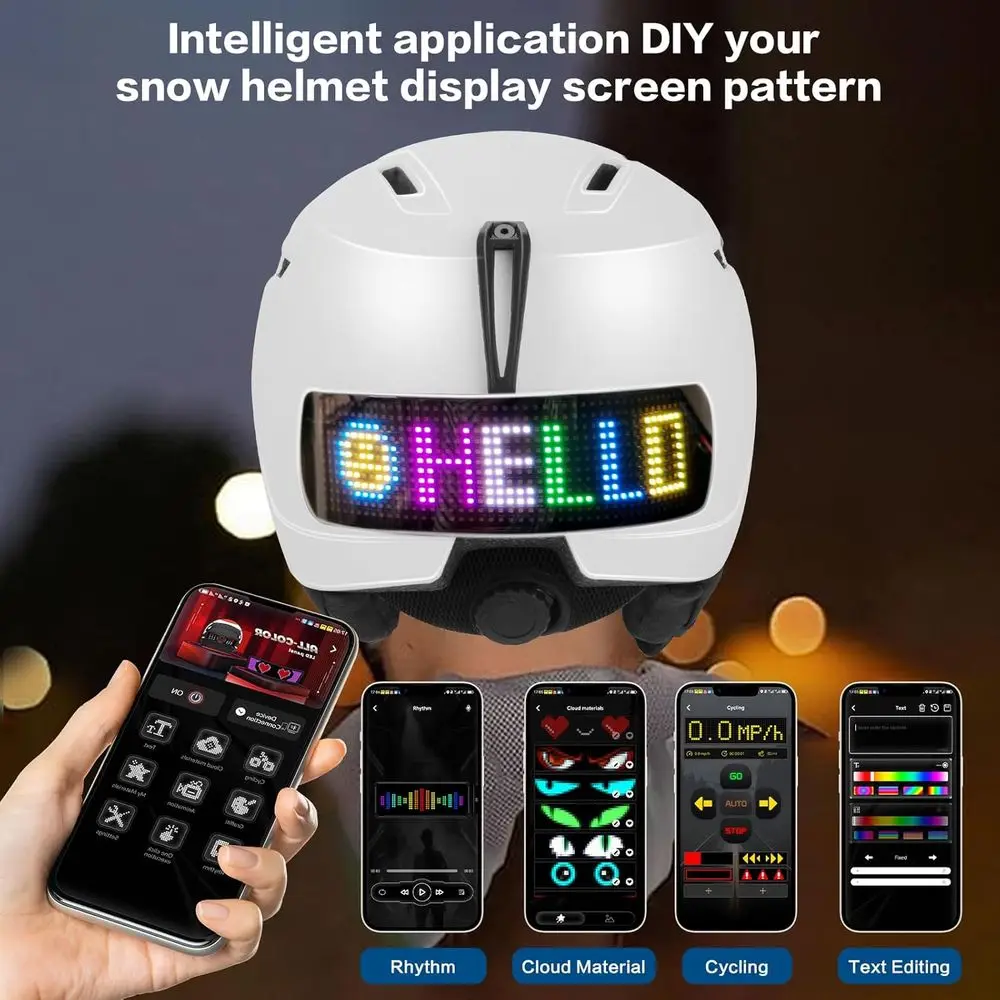 خوذة على الجليد مزودة بغطاء للكمبيوتر الشخصي وحشوة EPS للرجال والنساء والأطفال - مناسبة لجميع أنشطة الثلج