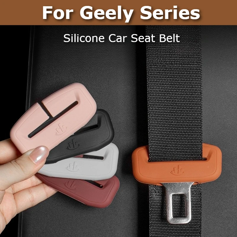 

For Geely Starray EM-i EX5 Galaxy E5 L7 L6 Proton e.MAS 7 Car Seat Belt Anti Scratch Silicone Protector Case Soft Interior Trim
