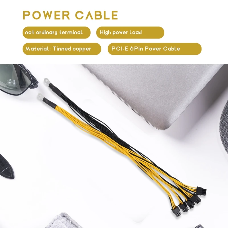 30Cm 6 Pin Connector Server Power Cord Pcie Express For P3 S7 S9 S11 Bitmain Mining Machine Support Miner Power Cord