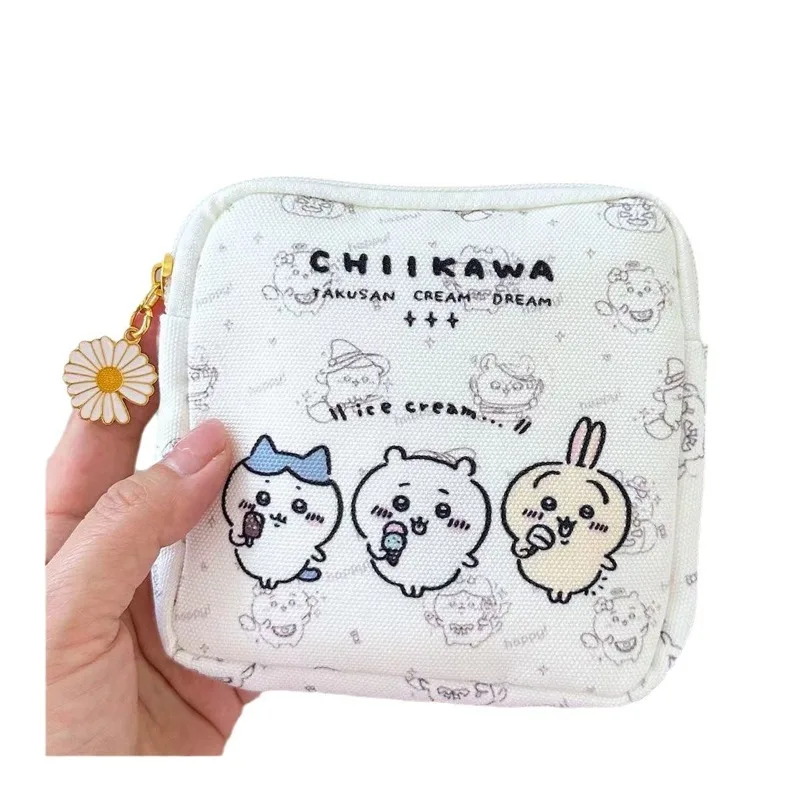 تشيكاوا حقيبة المناديل الصحية المرأة منديل صحي حشا حقيبة التخزين المحمولة مقاوم للماء المنظم الحقيبة أكياس الكرتون هدايا جديد