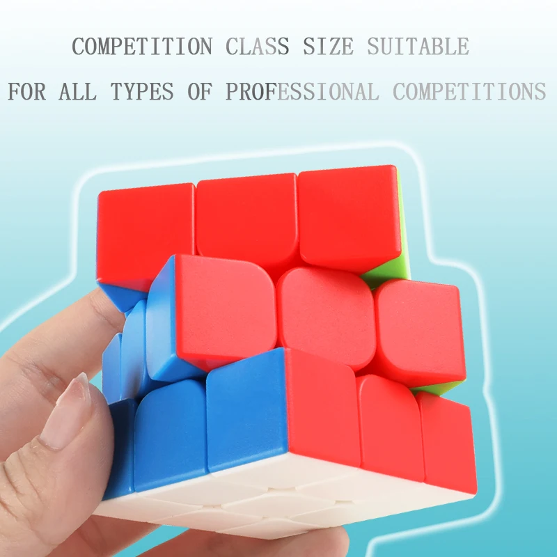 SENGSO Speed Magic Cube 2x2 3x3 4x4 5x5 Cubi da competizione senza adesivi per bambini Puzzle Giocattoli educativi Set da 4 pezzi