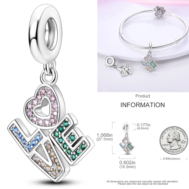 2026 Neue Mutter-Charms aus 925 Sterling Silber, Schwester-Familien-Liebesherz-Perlenanhänger, passend für europäische Armbänder, DIY-Schmuckgeschenk für Frauen – Detail 15
