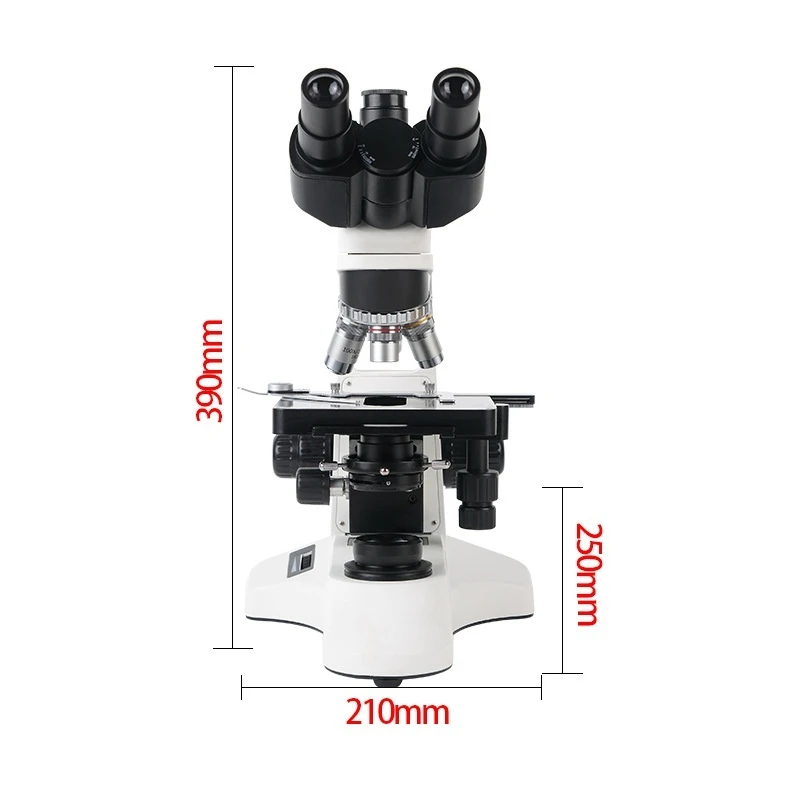 1000-1600x Binocular Biological Microscope Electron Microbiology Microscopio Trinocular Optical Microscope with LCD Screen