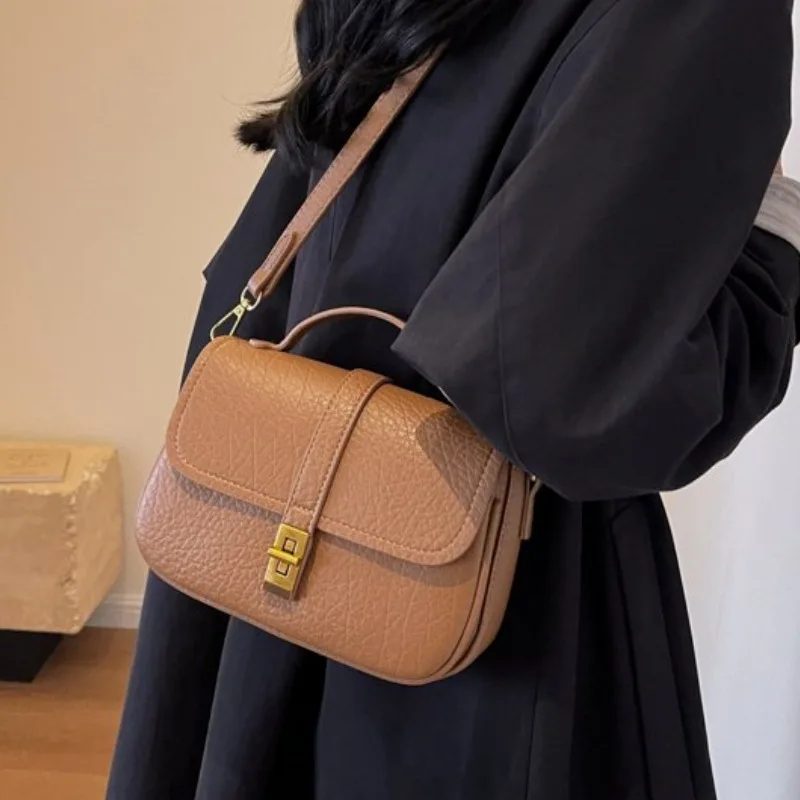 

2025 Luxe Vintage Shoulder Bag, Women's Office Top Handle Purse, Square Crossbody Day to Night Tote, Casual Sling Bag Minimalist