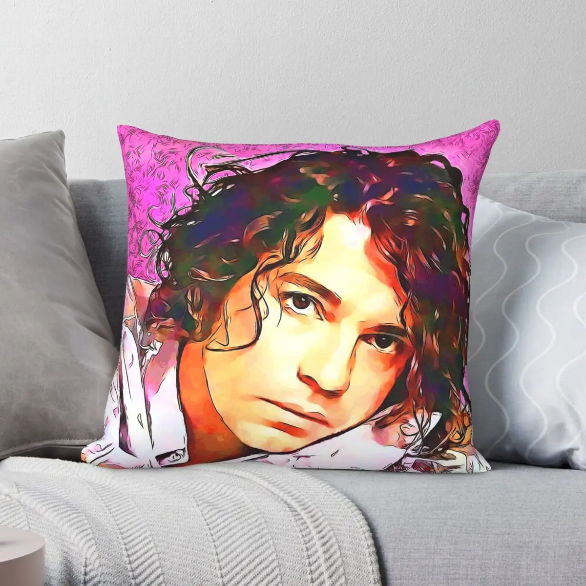 INXS Never Tear Us Apart Pillowcase Polyester Linen Velvet Pattern Zip Decorative Throw Pillow Case Car Cushion Case 18
