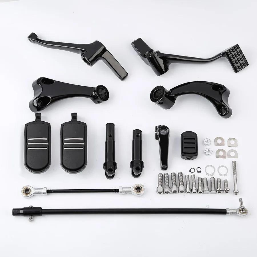 مجموعة التحكم الأمامية رافعة Footpeg لـ Harley Sportster XL883 XL1200 20142022 راحة ركوب الدراجات النارية وتعزيز التحكم