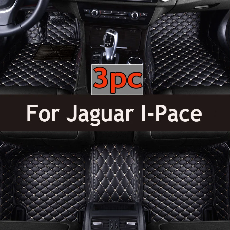 Car Floor Mats For Jaguar I-Pace IPACE I PACE 2018~2022 Carpet Leather Mat Anti Dirty Pad Cubre Pisos Para Autos Car Accessories