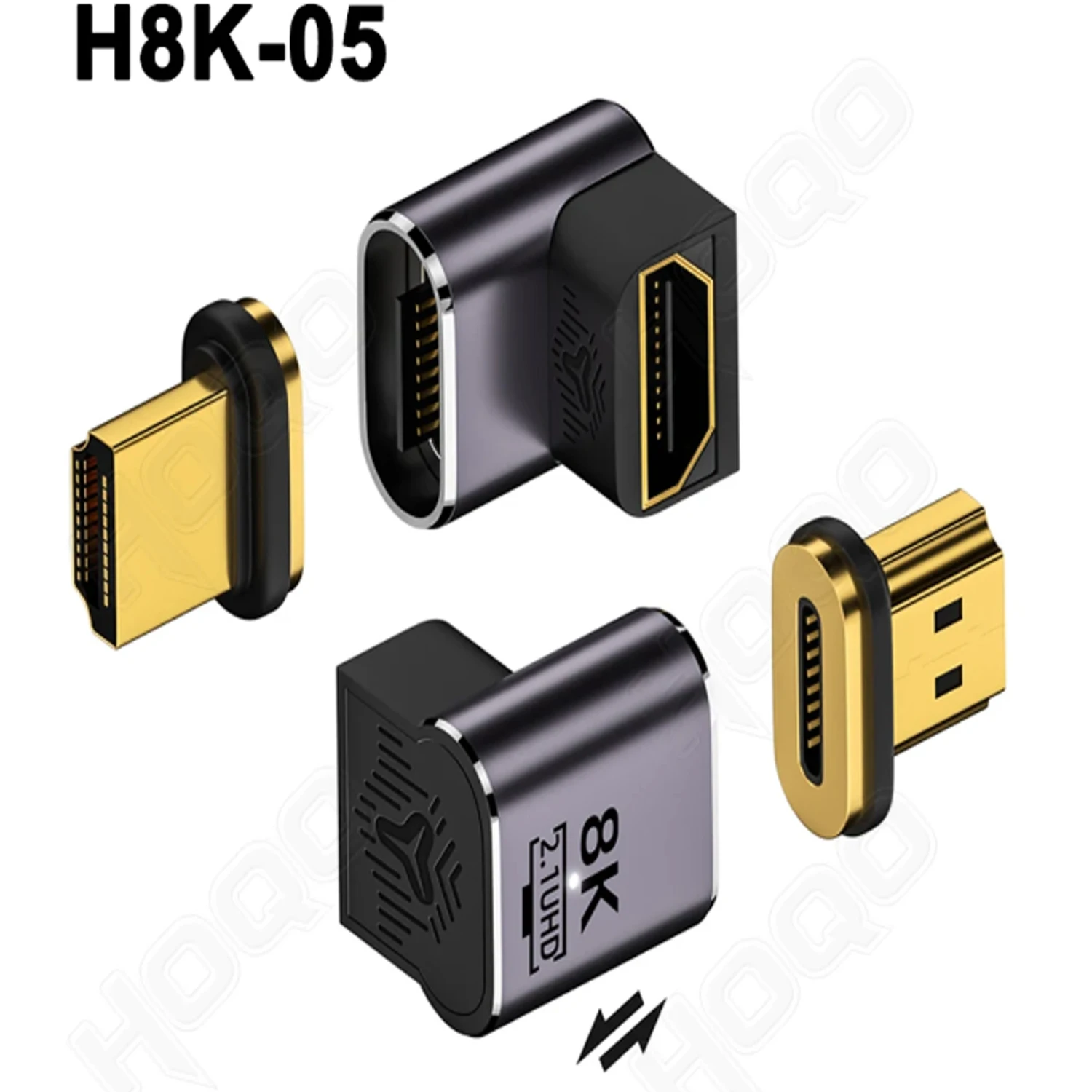 8K HDMI Male to Female Magnetic Adapter for TV Box PS5 USB HUB High Speed 8K/60Hz 48Gbps EARC Connector