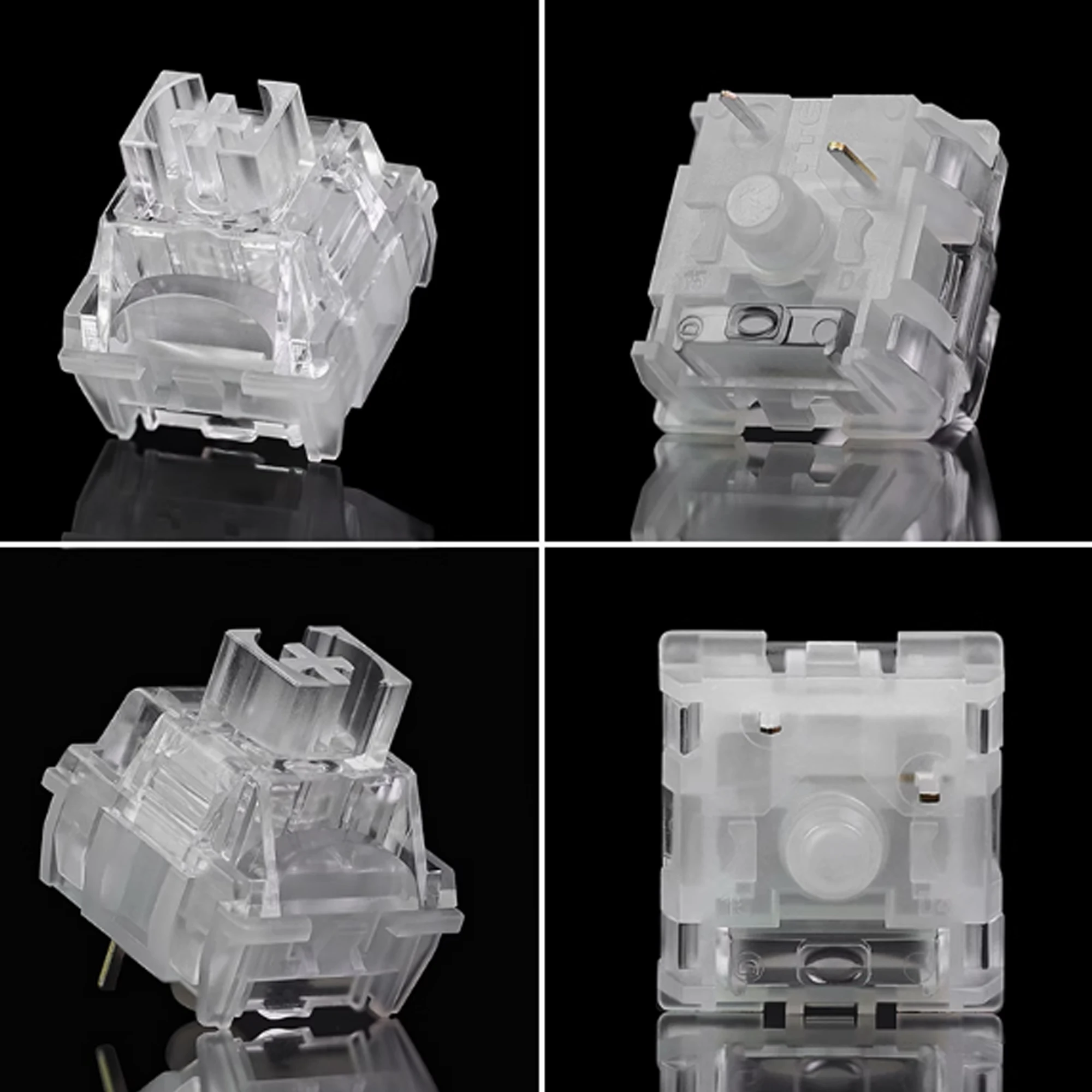 TTC commutateur congelé V2 clavier mécanique commutateurs silencieux 3 broches linéaire 39gf rvb Transparent clavier de jeu personnalisé pour Gamer