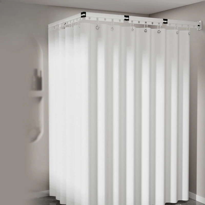 

Invisible, folding, shower curtain, no punching, partition, wet and dry separation, waterproof, curtain