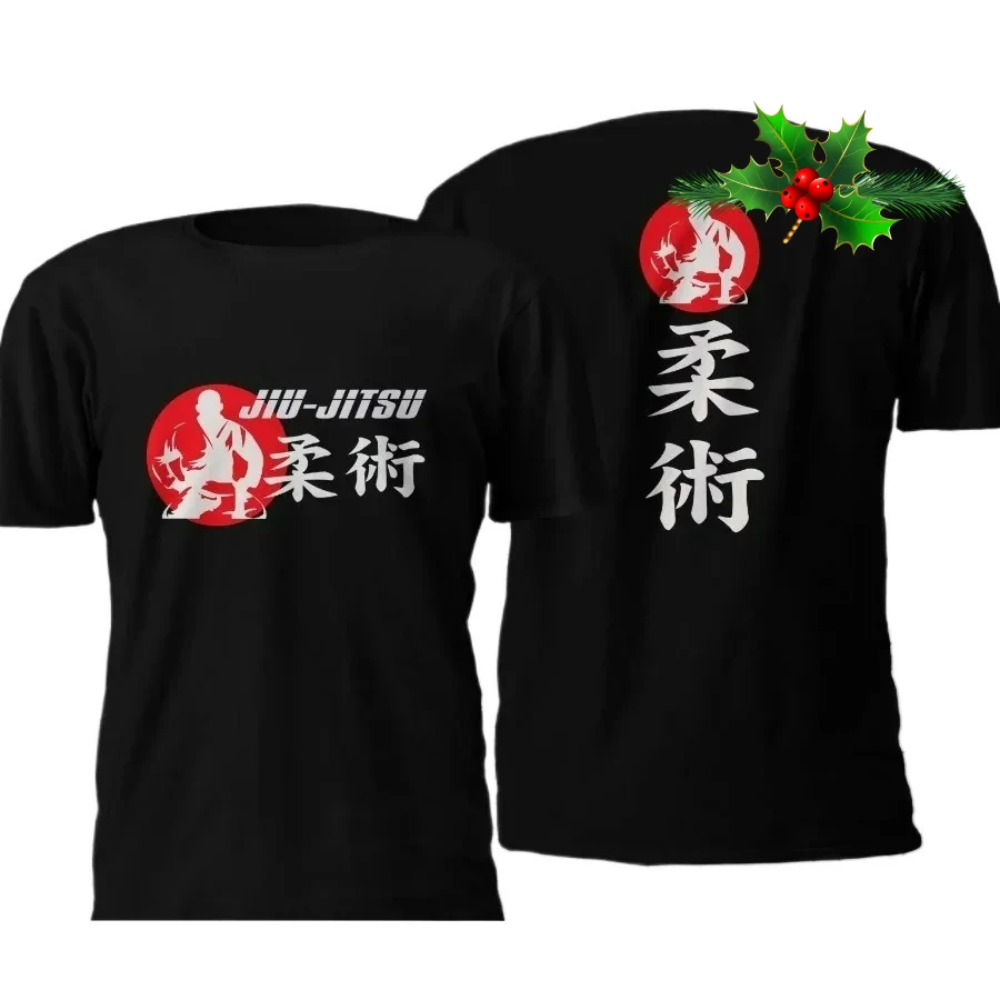 Brazilian Jiu-jitsu MMA Boxing Judo Karate T-Shirt 100% Cotton O-Neck Summer Short Sleeve Casual Mens T-shirt Size S-3XL