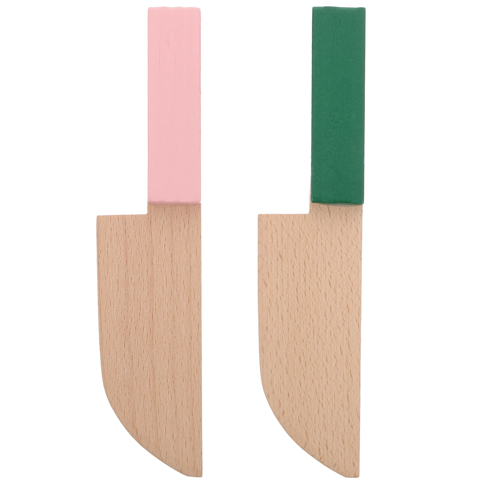 

2 Pcs Toy Vegetable Mini Toys Wooden Kitchen House Fruit Simulation Kids Knives Child