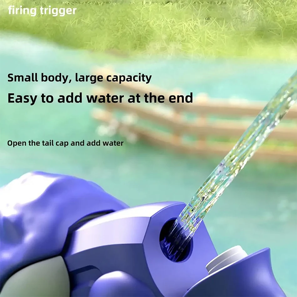 2025 Kinderen Cartoon Dinosaurus Waterpistool Pistool Schieten Speelgoed Zomer Buiten Spelen Water Dier Sport Strand Speelgoed Voor Jongens Volwassenen