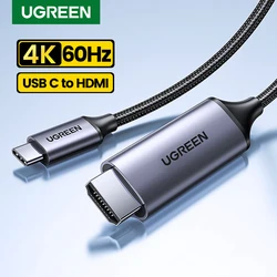 UGREEN-Câble USB Type-C vers HDMI 4K pour iPhone 15, convertisseur TV, MacPleAir, iPad, Samsung Pixelbook XPS, adaptateur HDMI