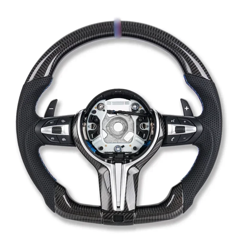 Carbon Fiber Car Steering Wheel For BMW F30 F31 F34 F10 F11 F01 F02 F20 F21 F22 F23 F32 F33 F06 F07 F12 1 3 5 7 Series